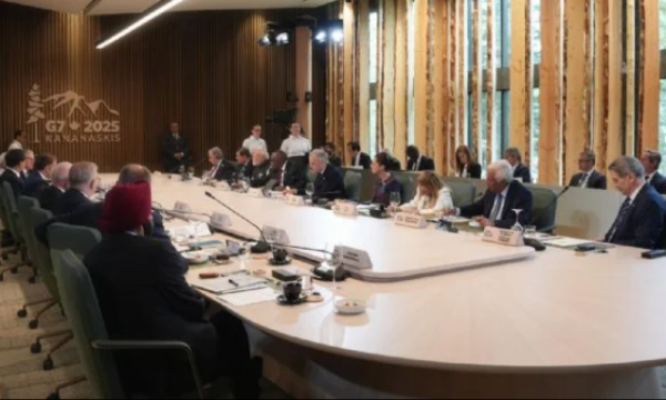 Sheinbaum propone Cumbre Mundial por el Bienestar; aboga en el G7 por migrantes