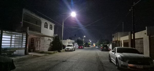 Beneficia a más de mil personas llegada de alumbrado LED al Fraccionamiento Gloria