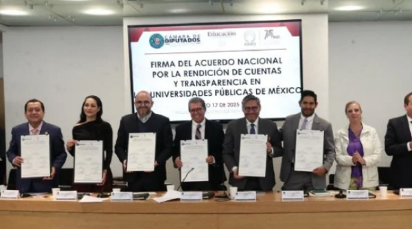 Universidades públicas firman acuerdo nacional para rendición de cuentas y transparencia
