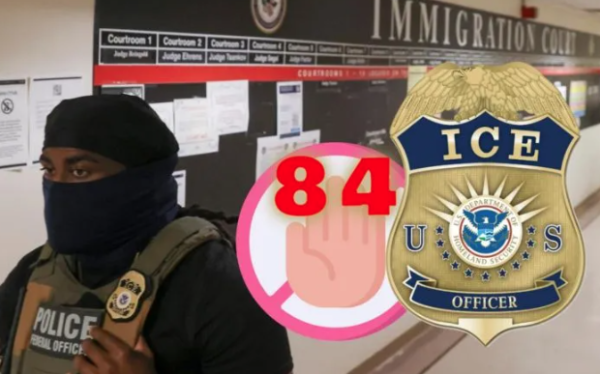 ICE anuncia detención de 84 migrantes en un solo operativo