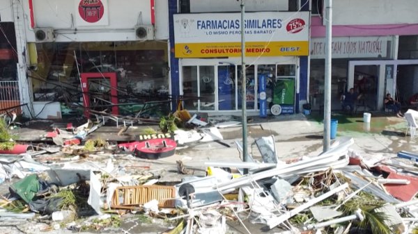 Huracán Erick deja pérdidas por 1,878 millones de pesos en Acapulco