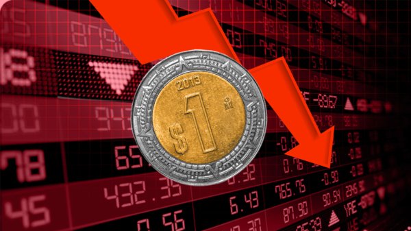 Peso mexicano cae por temores geopolíticos y acumula pérdida semanal de 1.20%