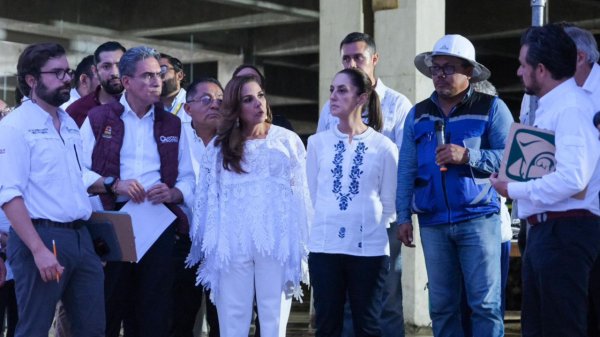 Recorren Claudia Sheinbaum y Mara Lezama nuevo Hospital General de FCP, en el corazón de la Zona Maya