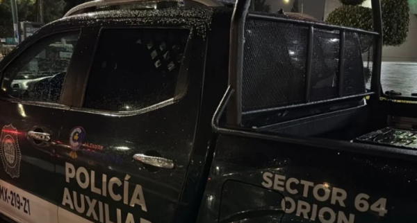 Disparan en nueve ocasiones contra automóvil del jefe de la Policía Auxiliar de la alcaldía Cuauhtémoc