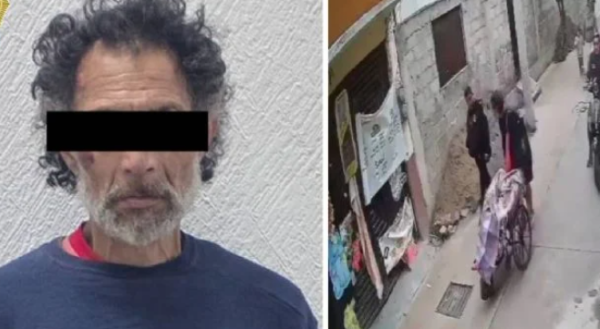 Cae hombre que llevaba el cadáver de una adulta mayor en una silla de ruedas en Ticomán
