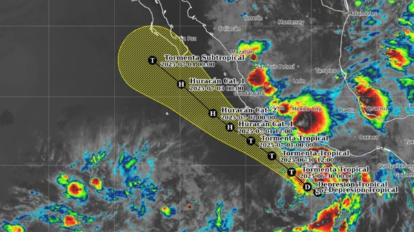 Se forma la depresión tropical Seis-E al sur de Guerrero; provocará lluvias intensas en cinco estados