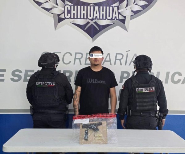 Detiene SSPE a hombre armado y con vehículo robado en Ciudad Juárez