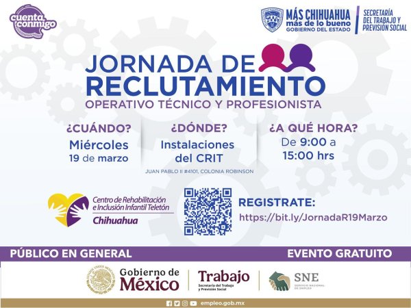 ¿Buscas empleo? La STPS te invita este miércoles a la “Jornada de Reclutamiento”