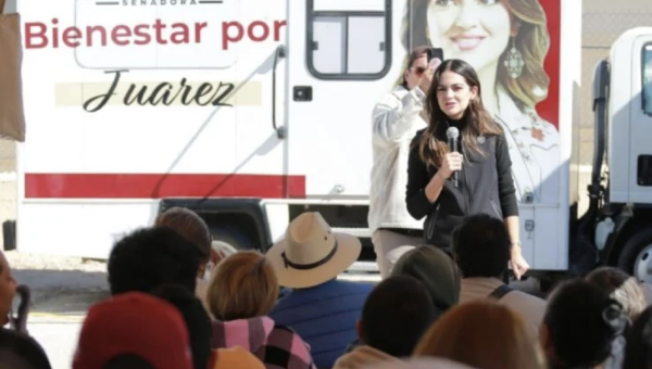 La senadora Andrea Chávez reconoce que empresarios le ayudan a promocionar su imagen en Chihuahua