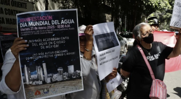 Pueblos originarios de CDMX protestan y alertan sobre la sequía y la distribución desigual del agua