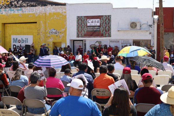 “Voy a desacostumbrarlos a no ver a sus políticos”: Andrea Chávez al inaugurar casa de enlace en Nuevo Casas Grandes