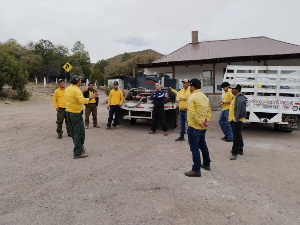 Refuerzan brigada para abatir incendio forestal en Casas Grandes