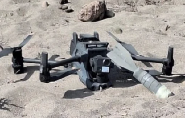 Ejército y GN aseguran un dron y un explosivo artesanal en Culiacán
