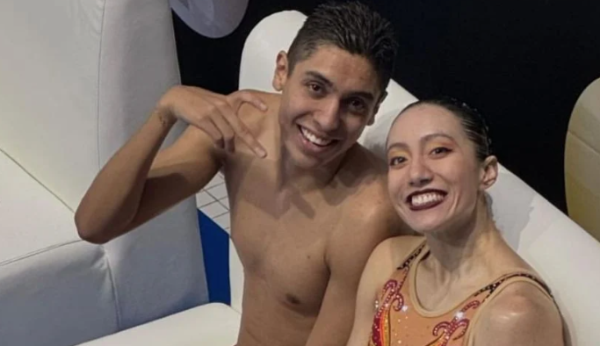 Los mexicanos Regina Alférez y Diego Villalobos ganan medalla de bronce en el Mundial de Natación Artística en dueto técnico mixto