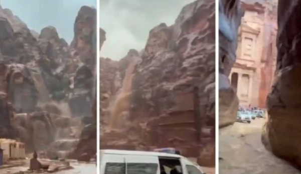 Inundaciones en Jordania dejan dos turistas muertos; evacúan ciudad arqueológica de Petra (video)