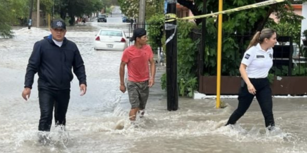 Tormenta deja bajo el agua a Piedras Negras; Ejército activa el Plan DN-III