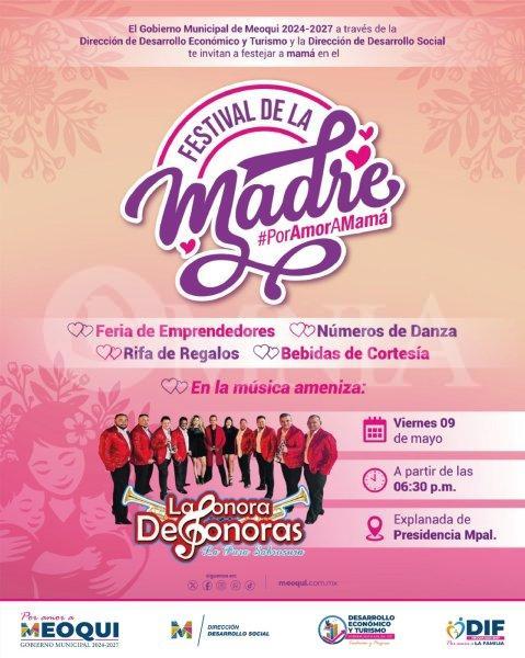 Invitan hoy a festival “Por Amor a Mamá” en Meoqui