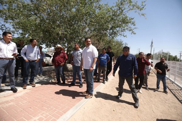 Trabaja Obras Públicas en la rehabilitación de cinco parques en Riberas del Bravo en Ciudad Juárez