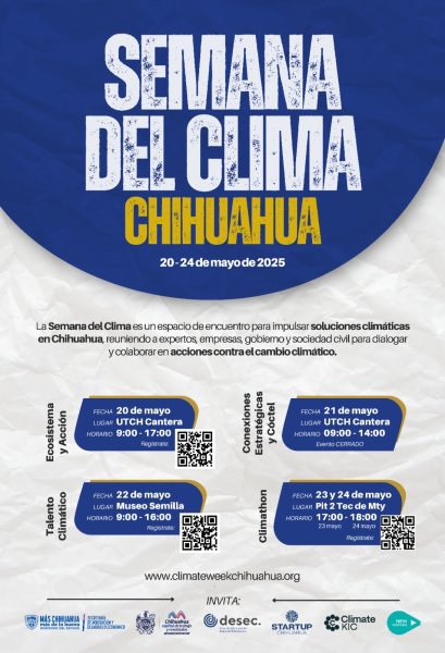 Chihuahua Capital será sede de la Semana del Clima 2025: Municipio