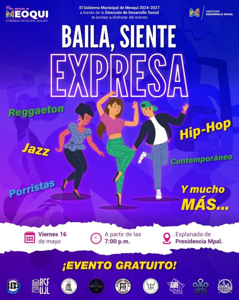 Invitan en Meoqui a Festival de danza moderna “Baila, Siente y Expresa” este viernes