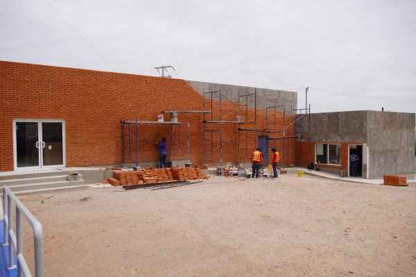 Reporta Municipio avance del 85% en construcción de auditorio de usos múltiples del Centro San Quintín