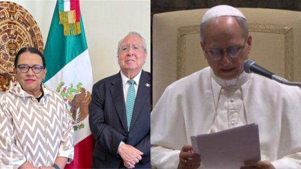 México, presente en el Vaticano: Rosa Icela Rodríguez entrega carta a León XIV