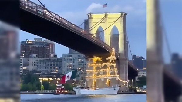 Sheinbaum y Semar informan que murieron dos cadetes del buque de la Marina tras choque en Nueva York