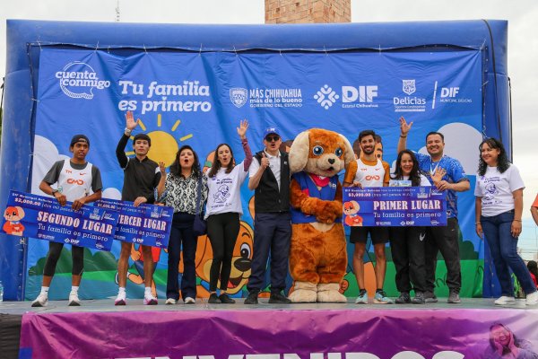 Fortalecen lazos familiares con exitosa carrera “Cuenta Conmigo, Tu Familia es Primero” en Delicias