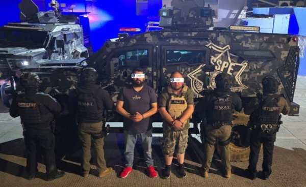 Detiene SSPE a 2 hombres armados en Cuauhtémoc