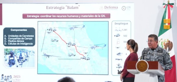 Estrategia ‘Balam’ reduce robo de vehículos y fortalece seguridad nacional