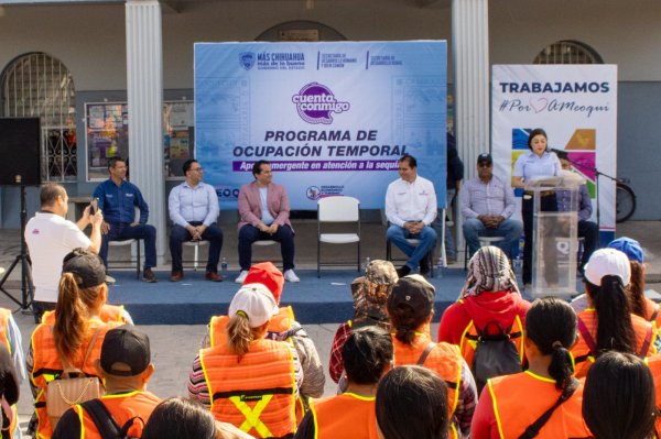 Arrancan Miriam Soto y Octavio Villegas Programa de Ocupación Temporal en Meoqui