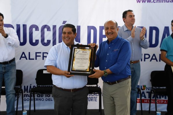 Arranca SEyD construcción de barda perimetral en secundaria de Matamoros