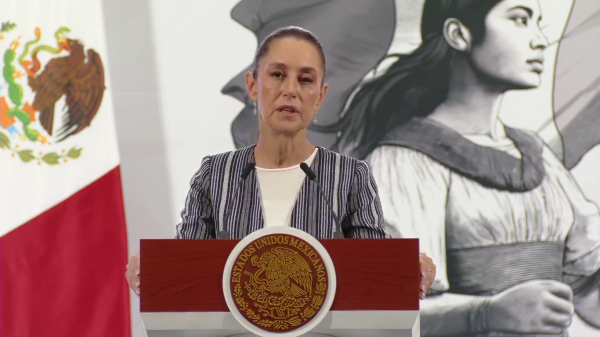Hay diálogo: Claudia Sheinbaum por plantón de la CNTE a las afueras de Palacio Nacional