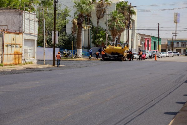 Reabren a la circulación calles 1 Ote. y 8 Norte tras concluir trabajos de pavimentación en Delicias