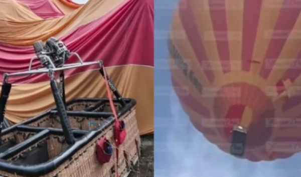 Globo aerostático se desploma en Teotihuacán: reportan 12 heridos (video)
