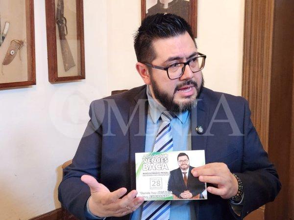 Necesario aprovechar este momento histórico para refrescar el sistema: Adalberto Vences Baca, candidato a magistrado penal