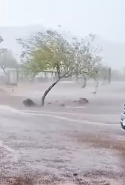 Registró Ojinaga su primera lluvia de la temporada