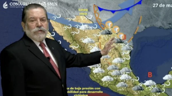 Llega otro frente frío fuera de temporada; lluvias fuertes el martes en 17 estados