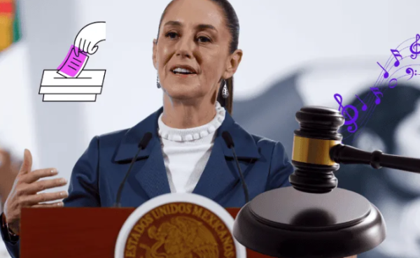 Sheinbaum presenta cumbia para promover elección del PJ