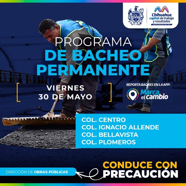 Atenderá Municipio cuatro colonias con el programa de bacheo