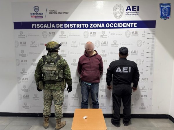 Detienen en flagrancia a hombre con droga en la colonia Emiliano Zapata