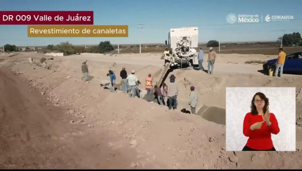 Trabajos del Programa de Tecnificación de Riego en Chihuahua tienen avances de mas del 30%: Conagua