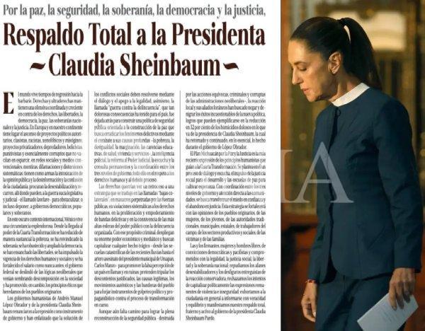 Deslegado dominical de Morena acusa “golpeteo político y propagandístico de la Derecha” contra Sheinbaum
