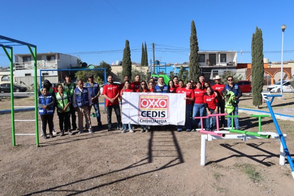 Rehabilitan Municipio y Oxxo el Parque Volga en Riberas del Sacramento