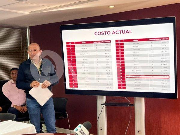 Propone Cuauhtémoc Estrada eliminar los “accesorios” y que revalidación quede en 905 pesos