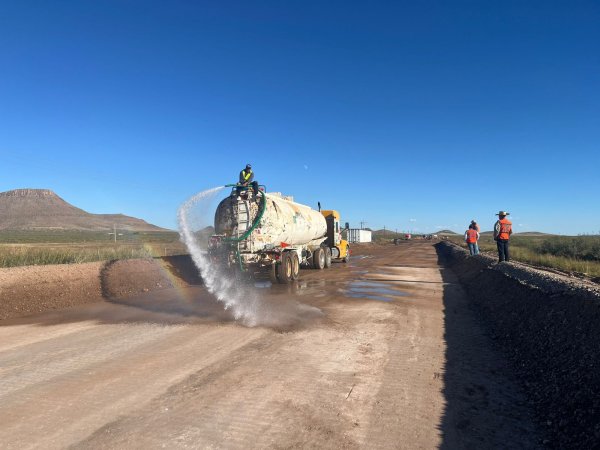 Realiza SICT trabajos de conservación en carretera Janos-Agua Prieta