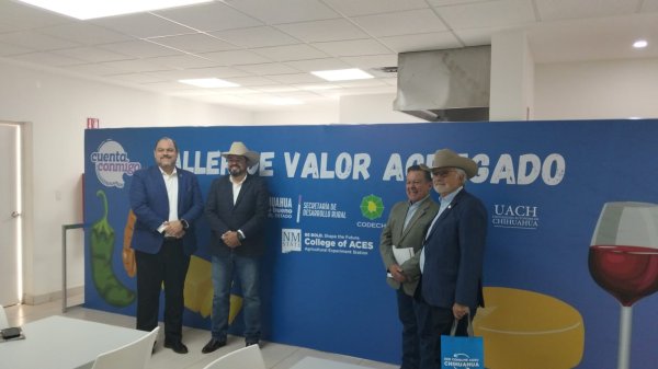 Realiza Secretaría de Desarrollo Rural jornada de talleres de valor agregado con la Universidad Estatal de Nuevo México