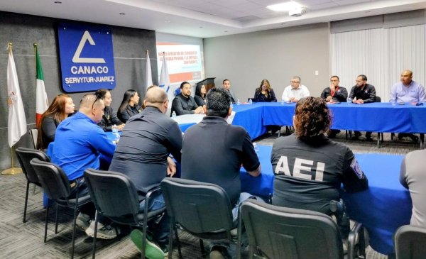 Analizan FGE, AEI y CANACO el marco operativo del servicio de seguridad privada en bares y restaurantes