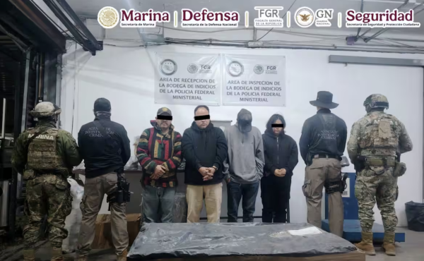 Gabinete de Seguridad detiene a nueve personas y asegura toneladas de droga en Jalisco