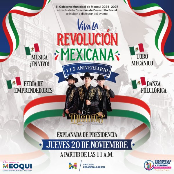 Invita Miriam Soto a Desfile y Verbena por el 115 Aniversario de la Revolución Mexicana